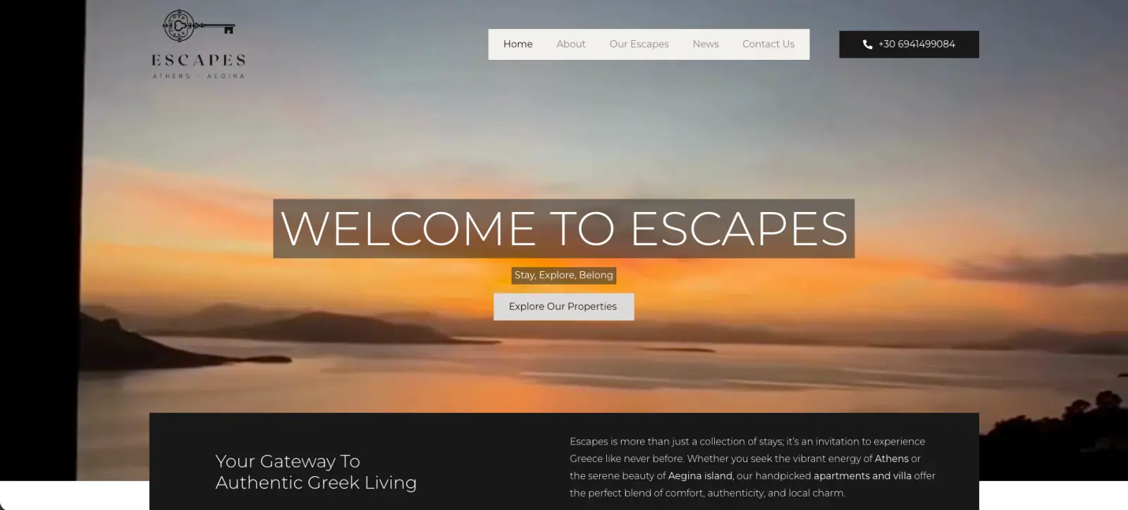 Escapes Greece — Αυθεντική Διαμονή & Τοπικές Εμπειρίες